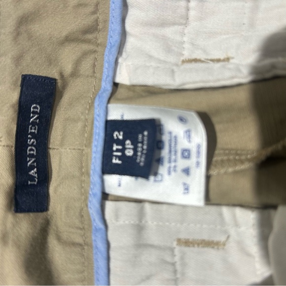 Lands' End Tan Bermuda Shorts Relaxed Fit - Picture 3 of 8